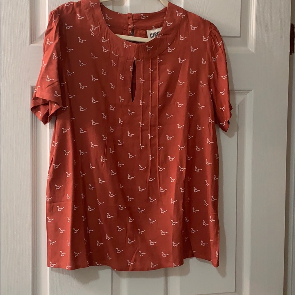 ModCloth Dinosaur Blouse